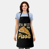 Ik doe het voor pizza schort (Gedragen)