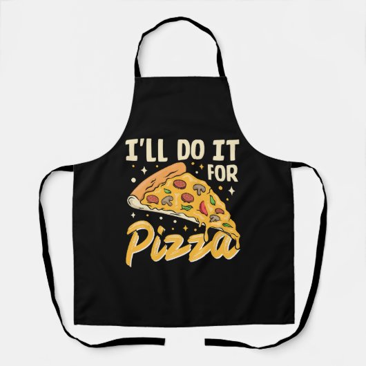 Ik doe het voor pizza schort (Voorkant)