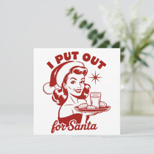 Ik doe het voor Sinterklaas Snarky Kerst Sarcasme  Feestdagenkaart