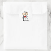 Ik doe huwelijksceremonie Sticker (Tas)