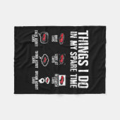 Ik doe in mijn vrije tijd auto monteur vaders dag fleece deken (Voorkant (Horizontaal))