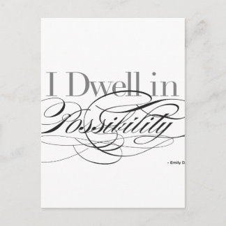 Ik doe mee in Mogelijkheid - Emily Dickinson Quote Briefkaart