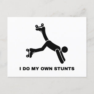Ik doe mijn eigen stunts briefkaart
