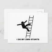 Ik Doe Mijn Eigen Stunts Briefkaart (Voorkant / Achterkant)