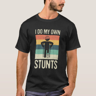 Ik doe mijn eigen stunts gebroken arm hand-pols el t-shirt