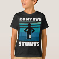 Ik doe mijn eigen stunts Gebroken Been Grappig Get