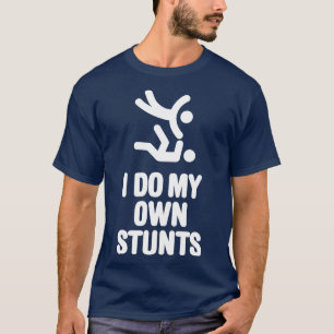 Ik doe mijn eigen stunts grappige Judo Judoka vech T-shirt