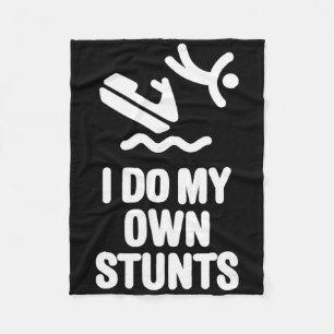 Ik doe mijn eigen stunts jetski waterscraft pwc fleece deken