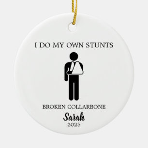 Ik doe mijn eigen stunts Keepsake voor heupbeenchi Keramisch Ornament