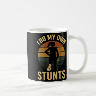 Ik Doe Mijn Eigen Stunts Meisjes Gebroken Been Bet Koffiemok
