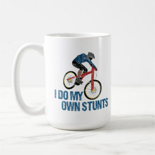 Ik doe mijn eigen Stunts Mountain Biker Vintage Koffiemok