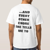 IK DOE MIJN WIFE'S LAUNDRY T-SHIRT (Achterkant)