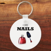 Ik doe nagels (Nail Technicier) Sleutelhanger (Voorkant)