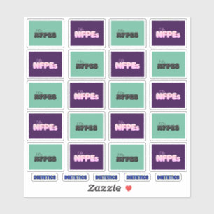 Ik Doe NFPEs 20 Stickers 2 Kleuren