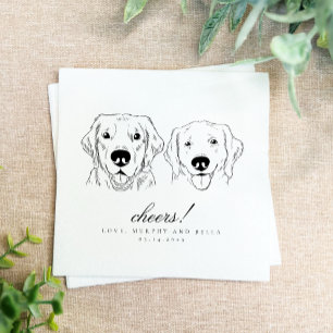 Ik doe ook aan doedel bruiloft servetten