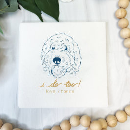 Ik doe ook aan doedel bruiloft servetten