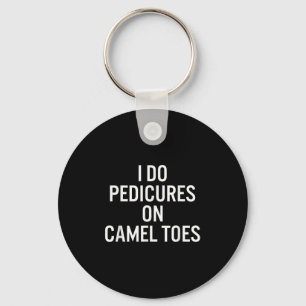 Ik doe pedicures op kameel tenen sleutelhanger