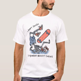 Ik doe random gravity checks Funny pilot Gezegde T-shirt