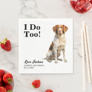 Ik Doe Te Brittany Spaniel Servetten met Honden Fo