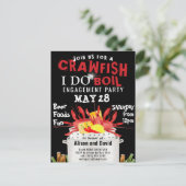 Ik doe trouwfoto crawfish kookfeest uitnodiging (Staand voorkant)