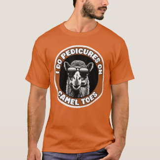 Ik doe voetenverzorging bij kamelen Funny volwasse T-shirt