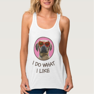 Ik doe wat ik leuk vind Persoonlijke Hondenfoto Zo Tanktop