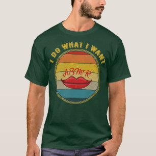 Ik doe wat ik wil dat ASM lippen verontrust T-shirt