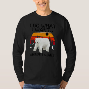 Ik doe wat ik wil dat de Beren van de zomer bloeme T-shirt