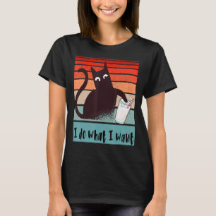 Ik doe wat ik wil dat Funny rebellenkat over Gla k T-shirt
