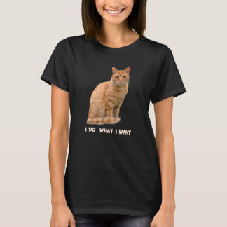 Ik doe wat ik wil dat grappige Oranje tablet-overs T-shirt