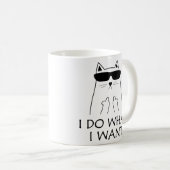 Ik doe wat ik wil dat kattenbroodjes Mok (Voorkant rechts)