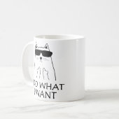 Ik doe wat ik wil dat kattenbroodjes Mok (Voorkant links)