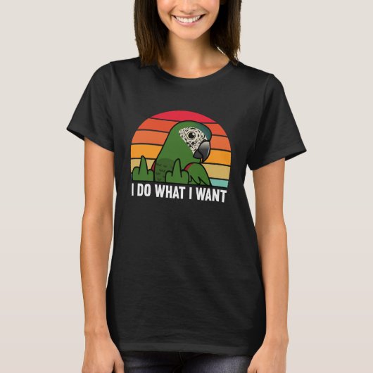 Ik doe wat ik wil dat Parrot dat ik Macaw T-shirt (Voorkant)