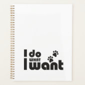 Ik doe wat ik wil, grappig Kattenhondje Planner (Voorkant)