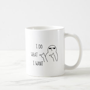 Ik doe wat ik wil grappig koffiemok