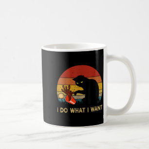Ik Doe Wat Ik Wil Grappige Zwarte Kat Voor Vrouwen Koffiemok