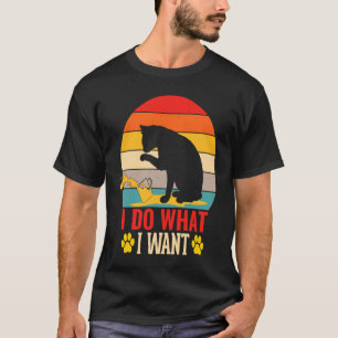 Ik Doe Wat Ik Wil Kat Met Bril T-shirt