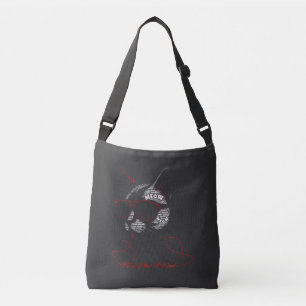 Ik Doe Wat Ik Wil Kat Typografie Crossbody Tas