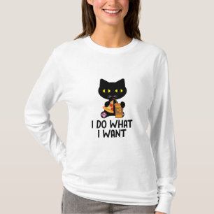 Ik doe wat ik wil   Katten houden van design T-shirt