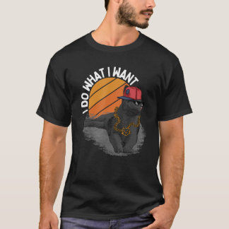 Ik doe wat ik wil kattenmens t-shirt