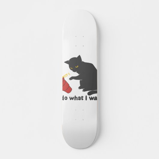 Ik doe wat ik wil - Kies achtergrondkleur Skateboard (Voorkant)
