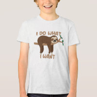 Ik Doe Wat Ik Wil Luiaard Shirt - Grappig Dieren T