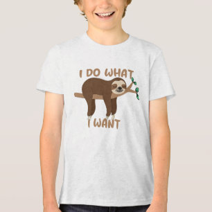Ik Doe Wat Ik Wil Luiaard Shirt - Grappig Dieren T