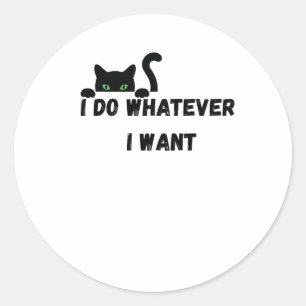 Ik doe wat ik wil ronde sticker