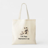 Ik doe yoga daarom ben ik tote bag (Achterkant)