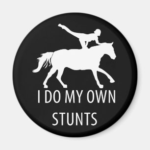 Ik doe zelf Stunts Vaulling Horseriding Magneet
