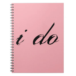 Ik doe zwart op roze notitieboek