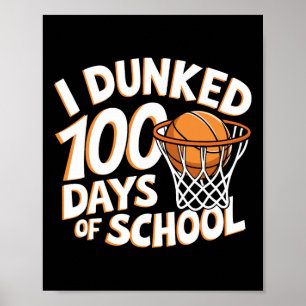 Ik dompelde 100 dagen school schets 100ste dag van poster