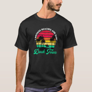 Ik doorblader stranden en Surf Duck Town Surfing N T-shirt