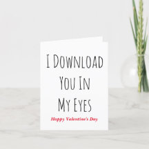 Ik download je in mijn Oyes, Love quote Holiday Ca